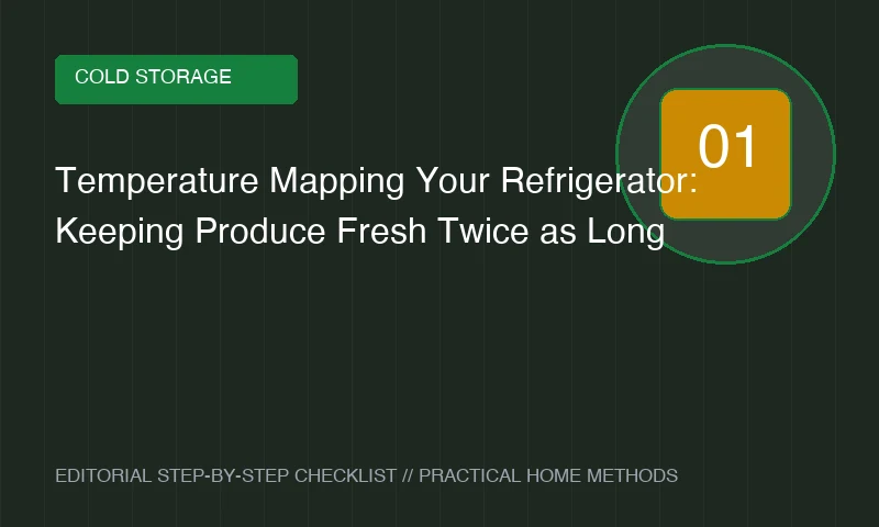 Temperature Mapping Your Refrigerator: Keeping Produce Fresh Twice as Long